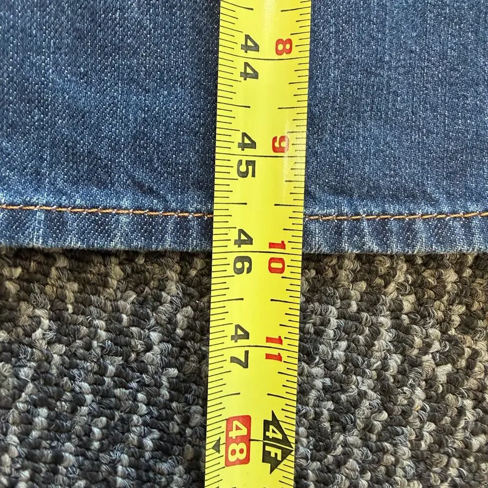 True Religion Straight Cut Denim Jeans Mens Faded Distressed Flap Pocket 40x33